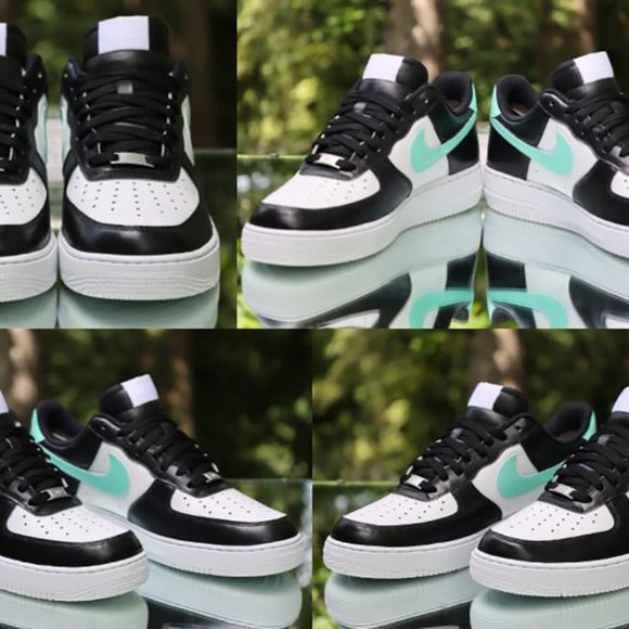 Nike Air Force 1 Low Black Yeezy Custom - Picture 10 of 16